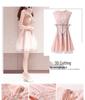 Robe Midi Chiffon Style Coréen Fausse Deux Pièces Été 2026 pour Femmes