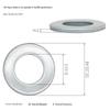 Blue-White Zinc Galvanized High-Strength Flat Washer Screw