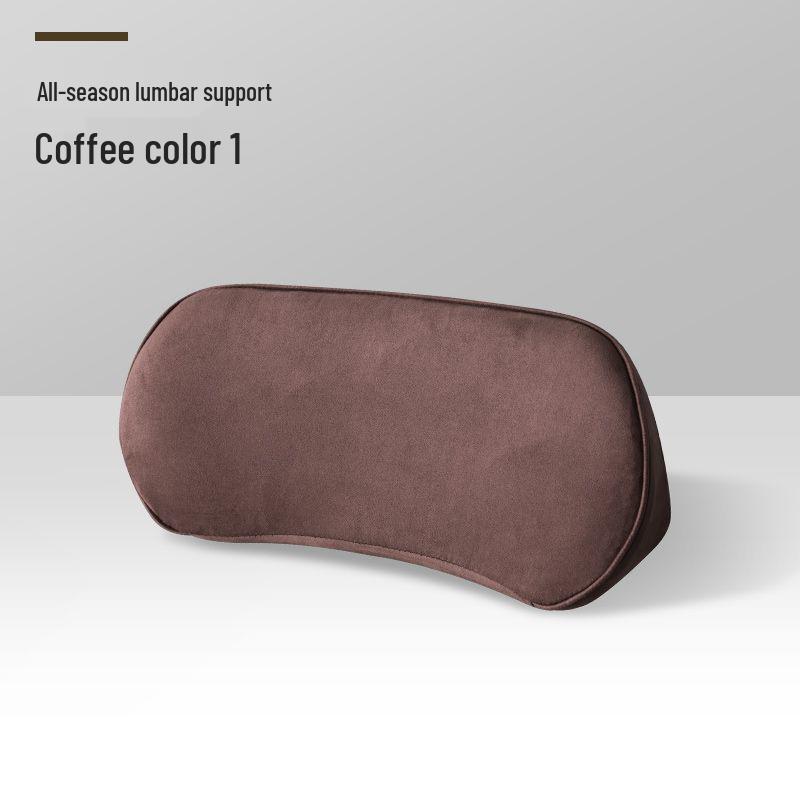 Car Lumbar Support Cushion - Slim Memory Foam Pillow for Coccyx and Waist Protection