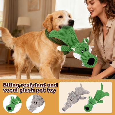 Pet Supplies Dog Toys -Resistant Squeaky Plush Toy Little Cartoon Pet Toy