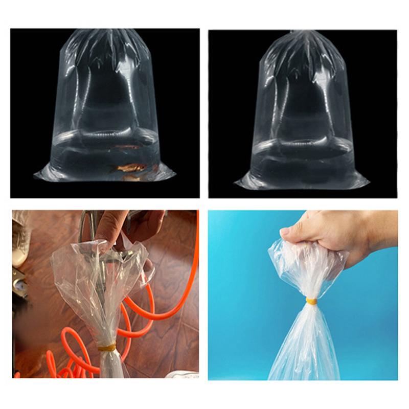 10Pcs Transparent Aquarium Breathing Bags Breather Bags Transport Longlife Fish Shrimp Leak Proof Plastic Packing Bags