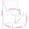 Egg Chair Light Grey 63 x 73 x 90 cm Velvet