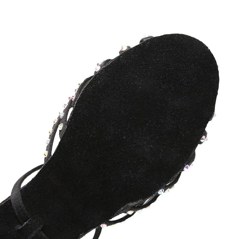 Scarpe da Ballo alla Moda Tacco Alto a Diamante Scarpe da Ballo Punta Aperta Latino Valzer Nuove Scarpe da Ballo Standard Internazionali