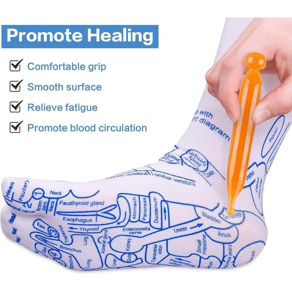 Acupressure Reflexology Socks with Trigger Point Massage Tool, Reflexology Foot Massage Socks for Women and Men,Tools for Foot Pain Relief At Home