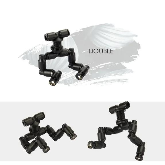 Universal Misting Nozzle 360°Rotatable Fogger Sprayer Reptile Terrarium Rainforest Vivarium Humidity Irrigation System Nozzle