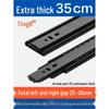 Silent Extra Thick Stainless Steel Drawer Slides with Rebound Damping