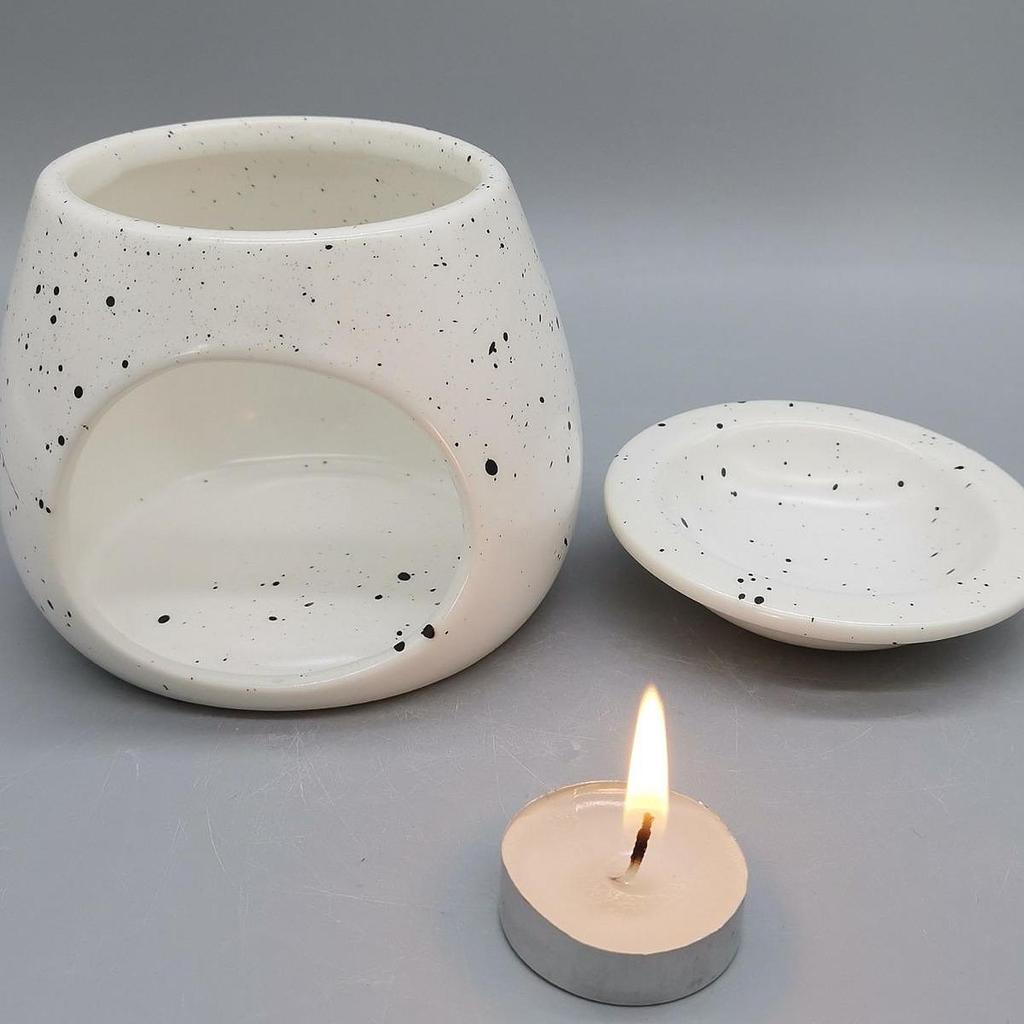 Essential Oil Burner Waxes Melt Burner Oil Warmer Detachable Tealight Candle Holder for Home Bedroom Tabletop Incense Burner
