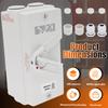 Waterproof Isolation Switch Industrial 2P 63A Switch IP66 Outdoor Dust-proof Rotating Load Safety Isolation Switch for Dock