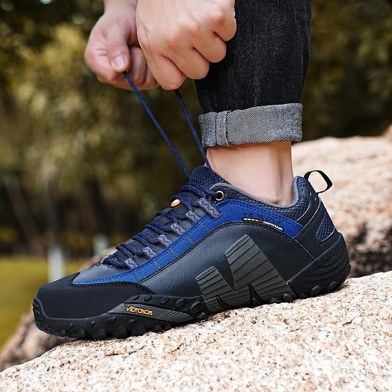 Unisex Low-Cut Hiking Shoes With Cushioned Sole Rubber Outsole Anti-Slip Outdoor Walking Trail Sneakers