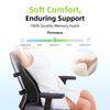Ergonomic Memory Foam Lumbar Support Cushion for Car, Office Chair, and Wheelchair
