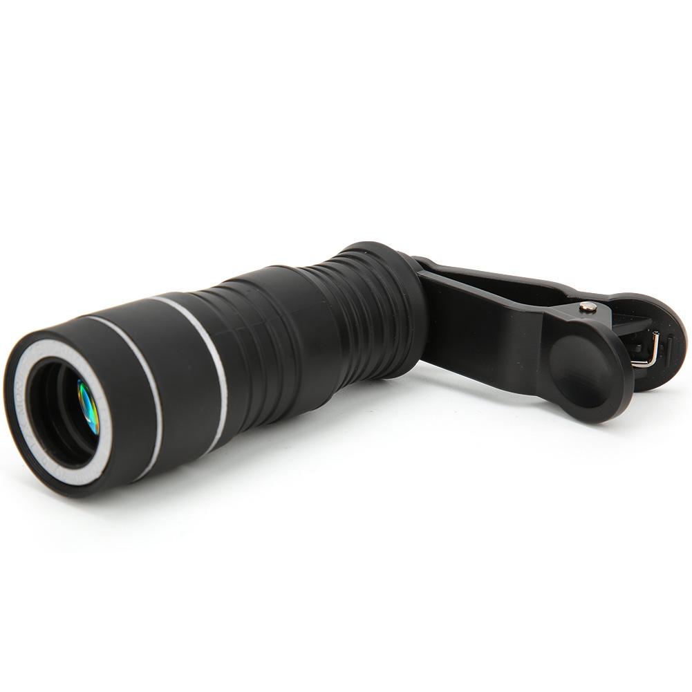 

Профессиональный объектив для камеры мобильного телефона, широкоугольный 12-кратный монокулярный телескоп, зажим для концерта