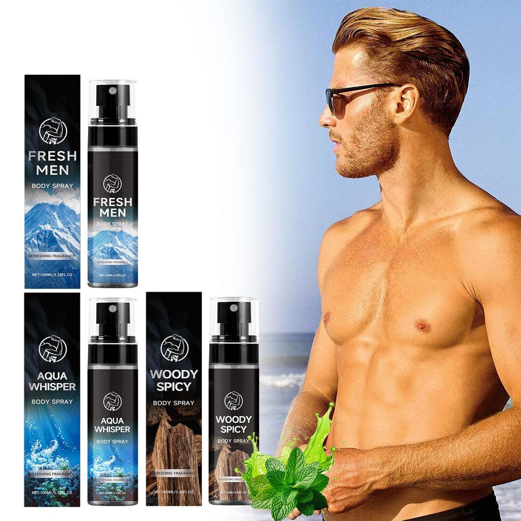 Men's Deodorant Body Spray Is Long-lasting, Portable, Elegant And Fresh, Exuding Flirting Appeal.100ML