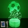 3D Football Lamp Illusion Child LED Night Light Luminous Soccer ball Touch  Nightlight Kids Bedroom Decoration Table Lamp Gifts