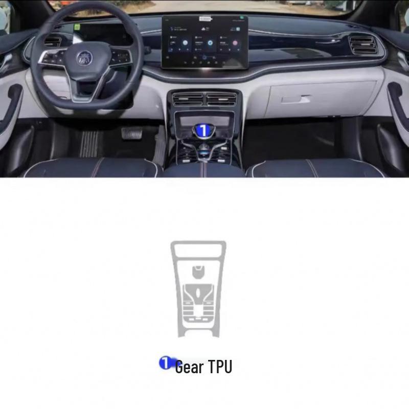 BYD Qin PLUS Interior Protective Film: HD Screen & Gear Shift Protection for Dmi EV Center Console Instrument Navigation.