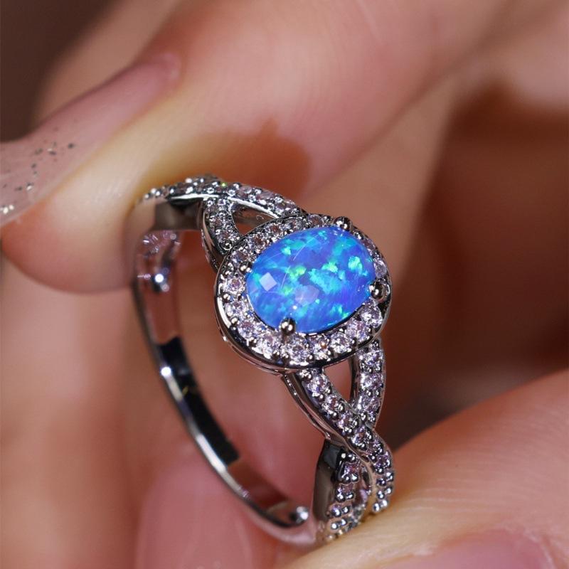 

Wish the new egg edge white diamond lace ring simple ring as a gift for friends No. 10