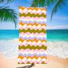 Retro Groovy Wavy Stripes Microfiber Beach Towel Oversized Extra Large Aesthetic Colorful Swirl Pool Blanket for Women Girls
