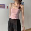 Ölgemälde Mädchen Geripptes Baumwoll-Spaghettiträger-Tanktop mit Wickelbrust-Bandeau und Unsichtbarem Träger Wunderschönes Rückendesign für Frauen