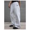 Men's Cross-Border Embroidered Sweatpants: Casual Wide-Leg, Autumn/Winter, Plus Velvet