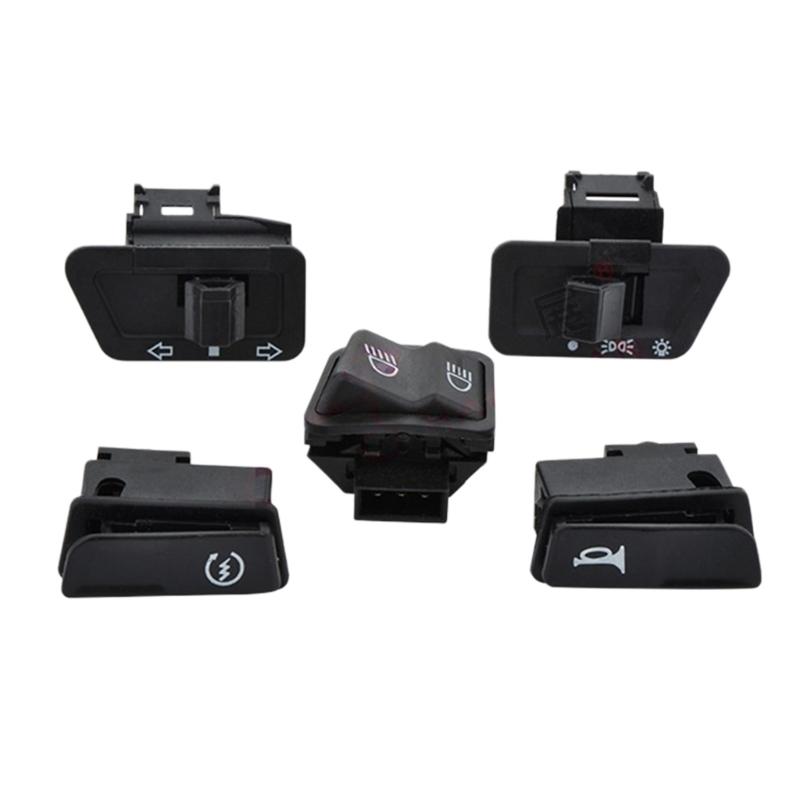 5Pcs Motorcycle Handlebar Control Switches Universal Motorcycle Button Switches For Lights Horn Turn Signals Enduring