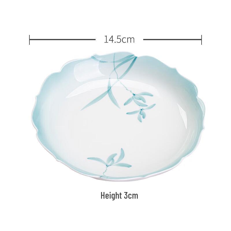 Keramisk tekannabricka och snackstallrik