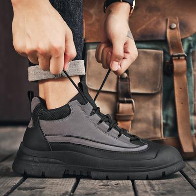 Winter Snow Boots For Men Keep Warm Cotton Shoes Outdoor Hiking Shoes Plush Warm High Ankle Boot Man Sneakers