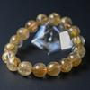 Jewelry Town Shosenkyo Rutilated Quartz 13mm 18cm Inner Power Stone for Good Fortune and Career [Eigado] Bracelet, Beads, Diameter,