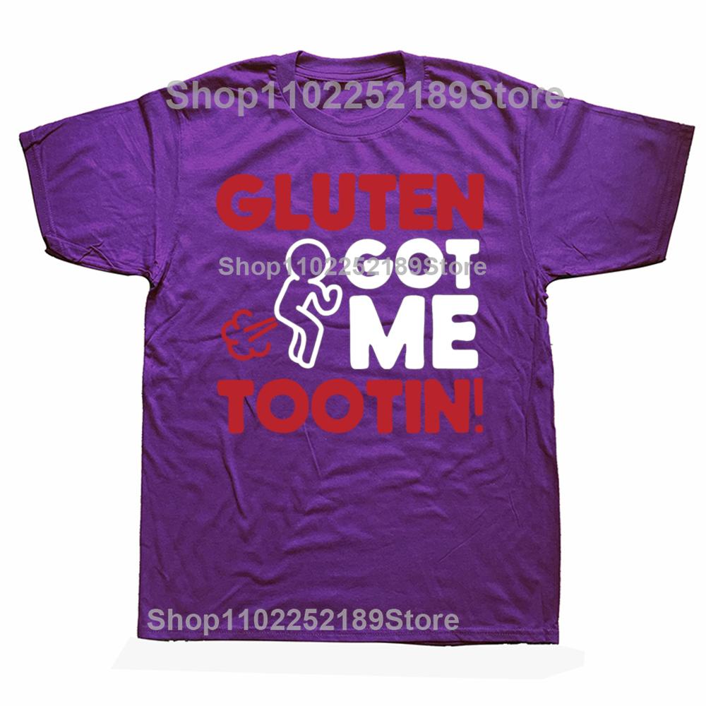 

Gluten Tootin Funny Gluten Free Joke Graphic Tshirts Men Womens Fashion Casual Tshirt 100 Cotton Loose Oversized T Shirt 4XL