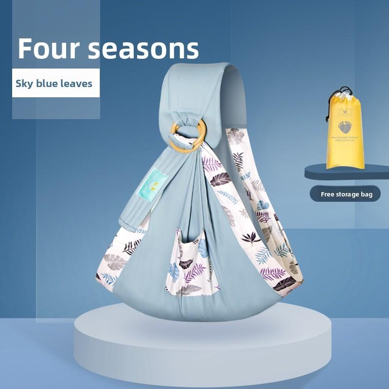 Baby Wrap Carrier With Adjustable Single Shoulder Strap For Infant And Toddler Use