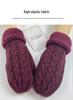 Unisex Touchscreen Knit Wool Gloves: Windproof, Warm, Velvet-Lined Mittens for Autumn/Winter Outdoors