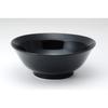Yamago Pottery Mino-yaki Takumi Kuroyu Ramen Bowl 3-Piece Set Black Approx. 7.6" X 2.9
