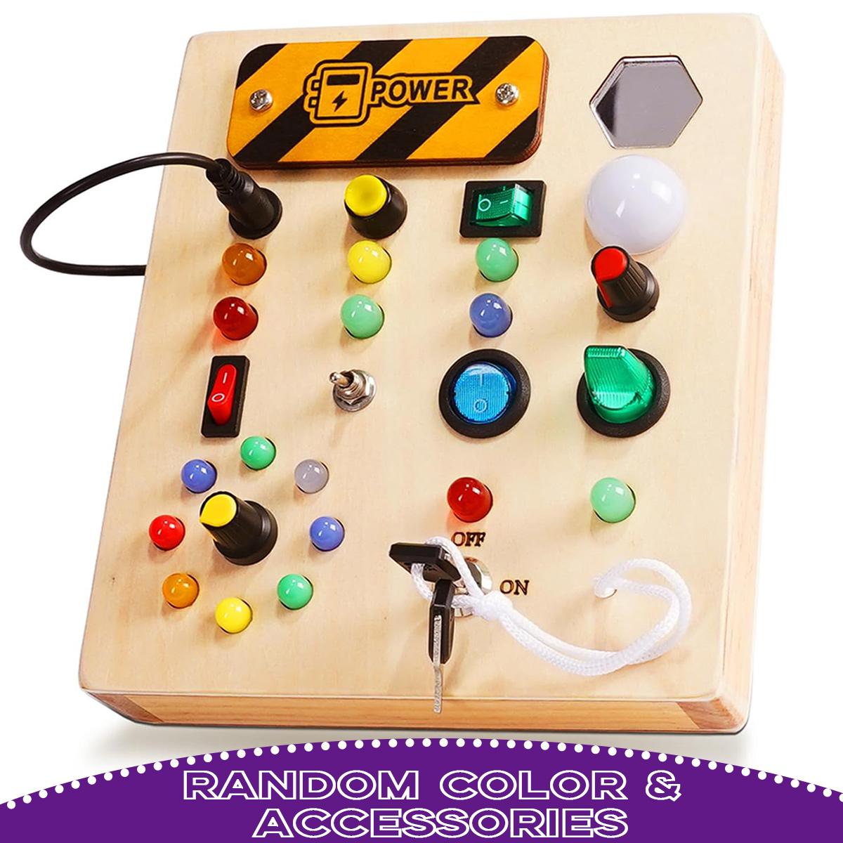 High-Quality Wooden High-Quality Children S High-Quality Busy High-Quality Board, High-Quality Led High-Quality Busy High-Quality Board разноцветный