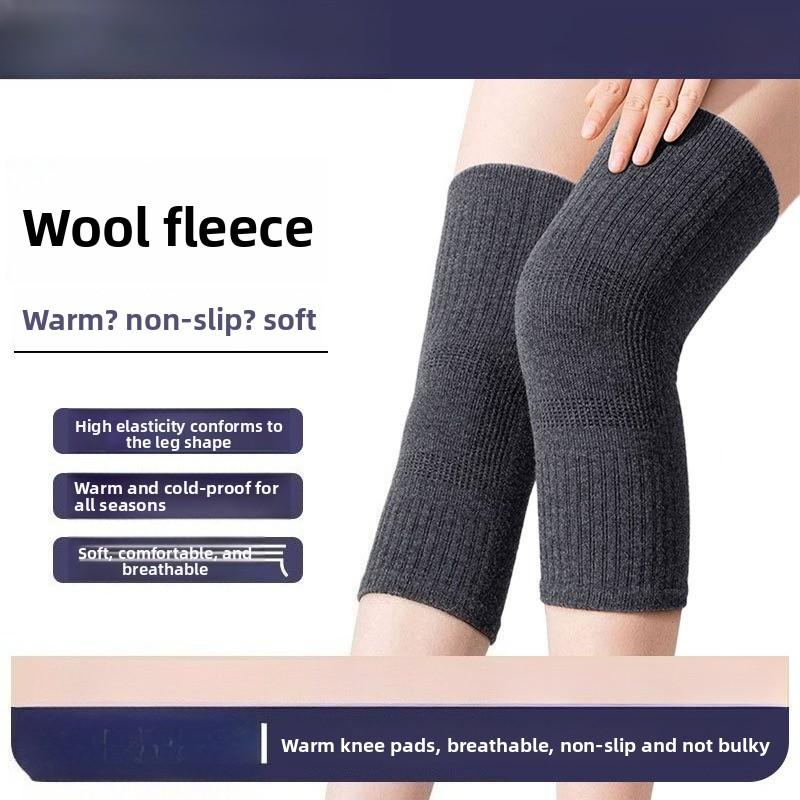 Winter Thermal Knee Pads Plush Cashmere Lining Perfect For Extreme Cold Arthritis Care Men and Women Lightweight Warmth