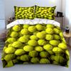 Set Trio Palla da Tennis, Varie Misure per Camera da Letto di Bambini e Adulti, Squisito Set Lenzuola 3 Pezzi, Regalo