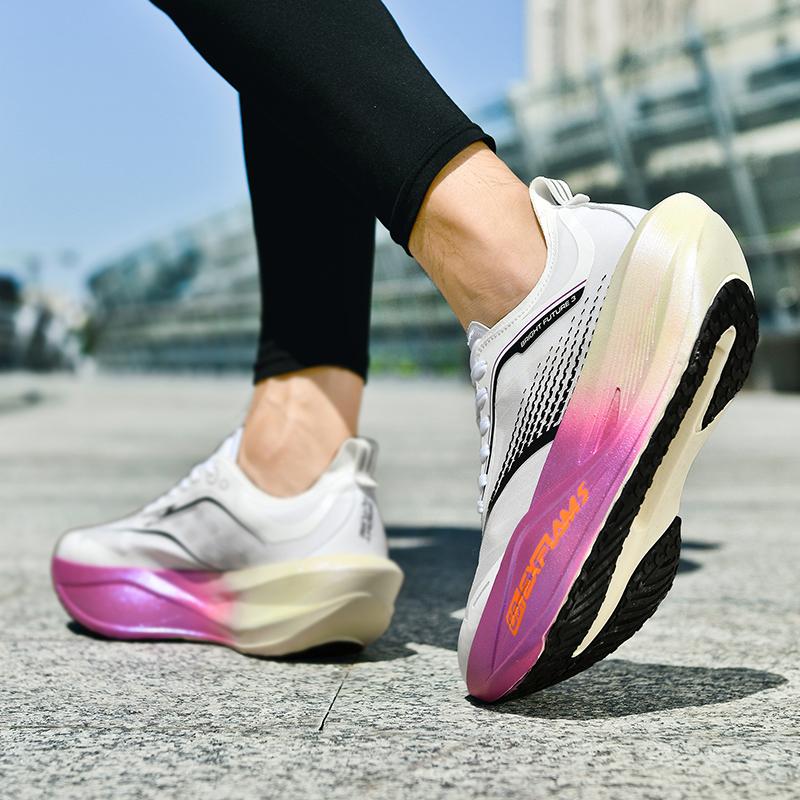 Męskie Specjalistyczne Buty do Biegania na Maratony z Płytką Węglową Oddychające Lekkie Damskie Wygodne Sportowe Antypoślizgowe Amortyzacja Stabilność Sneakersy