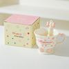 Bow Spoon Goblet Cute Girl Mug Set Drink Water Cup Small Gift Cup High Value Ceramic Cup