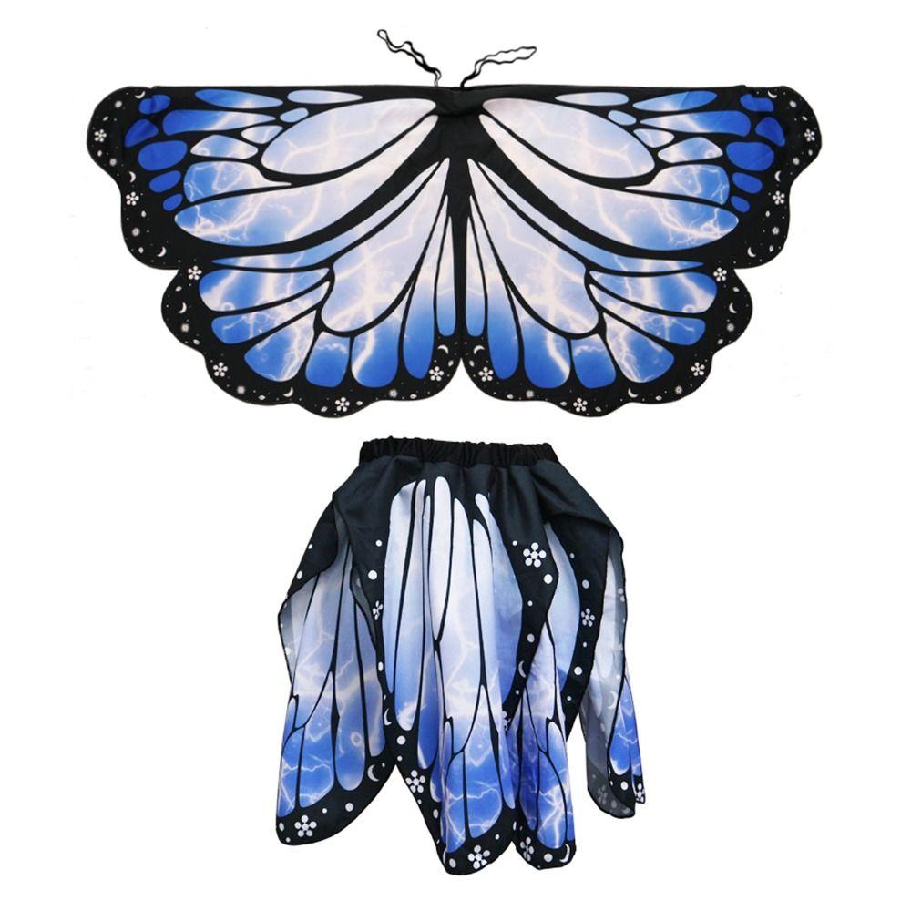 Chiffon Schmetterlingsumhang Verkleidungsflügel Umhang Kreative Schals & Wickeltücher Partygeschenk