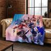 3D F-Fortnite Game Cartoon Flannel Blanket Soft Warm Throw Blanket for Bed Bedroom Room Living Room Travel Camping Kids Gift