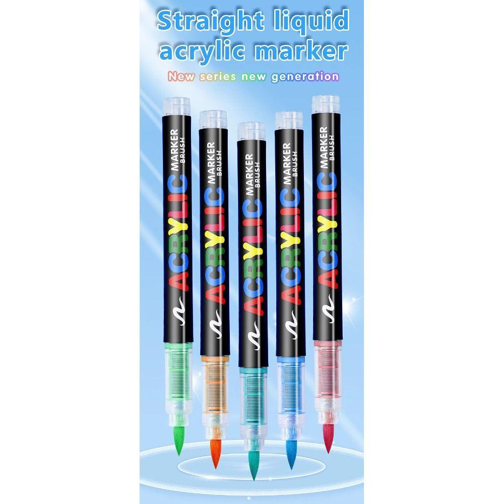 12/24/36/48/60/72/100/120 Colors Acrylic Paint Pens Christmas Gift Rock Painting Pens  Stone