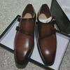 Herrenschuhe große Größe neue Lederschuhe Modetrend Schnalle lässige Lederschuhe Herren Business Anzugschuhe Hochzeitsschuhe
