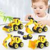 8 Construction Vehicles Toy Plastic Construction Excavator Tractor Dump Truck Bulldozer Model Children Boy Mini Gift