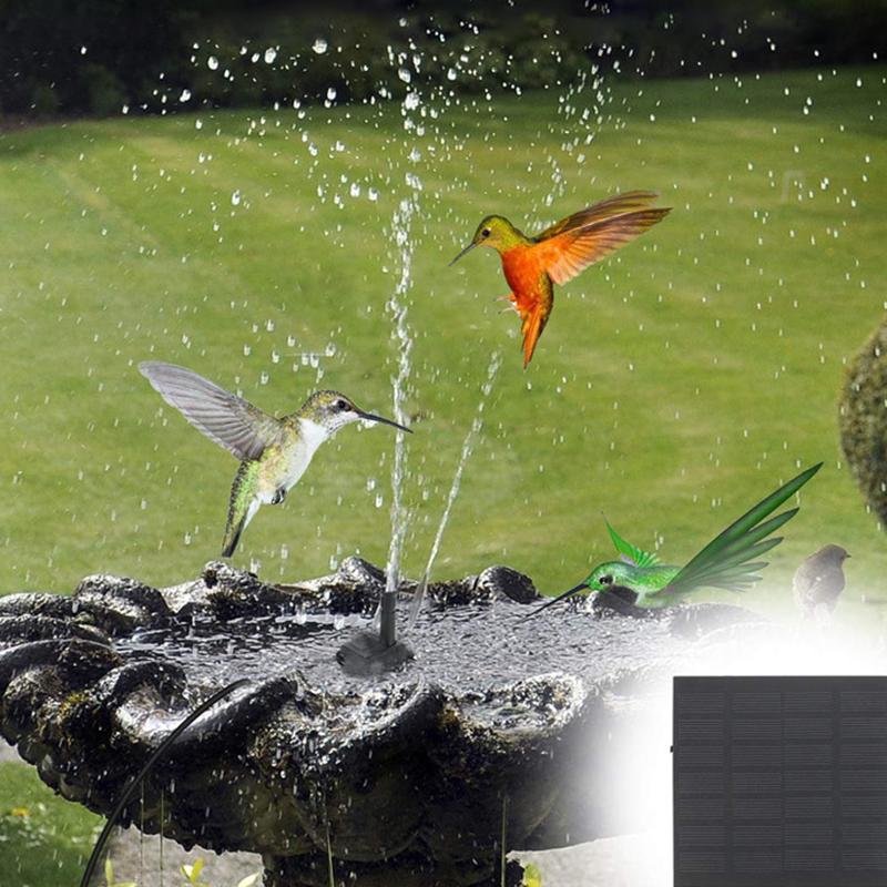 1PC Solar Fountain Pump Kit With Individual Solar Panels For Bird Bath Outdoor Pond Courtyard Garden And Fish Tank Garden