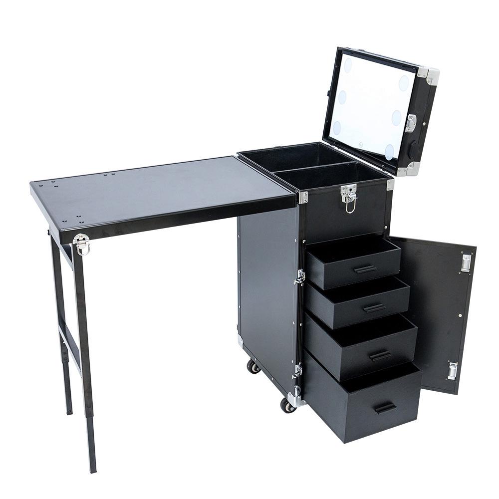 High-End Portable Beauty & Tattoo Makeup Trolley, Professional Storage Box, Nail Tool Case