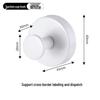 Stainless Steel No-Drill Suction Cup Hook for Bathroom Walls
