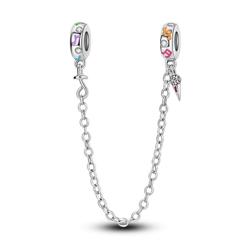 Piano Harp Violin Mike Headset Notescopper Music Series Charms Beads Fit Pan Original Bracelets Diy Fine Jewelry Gifts