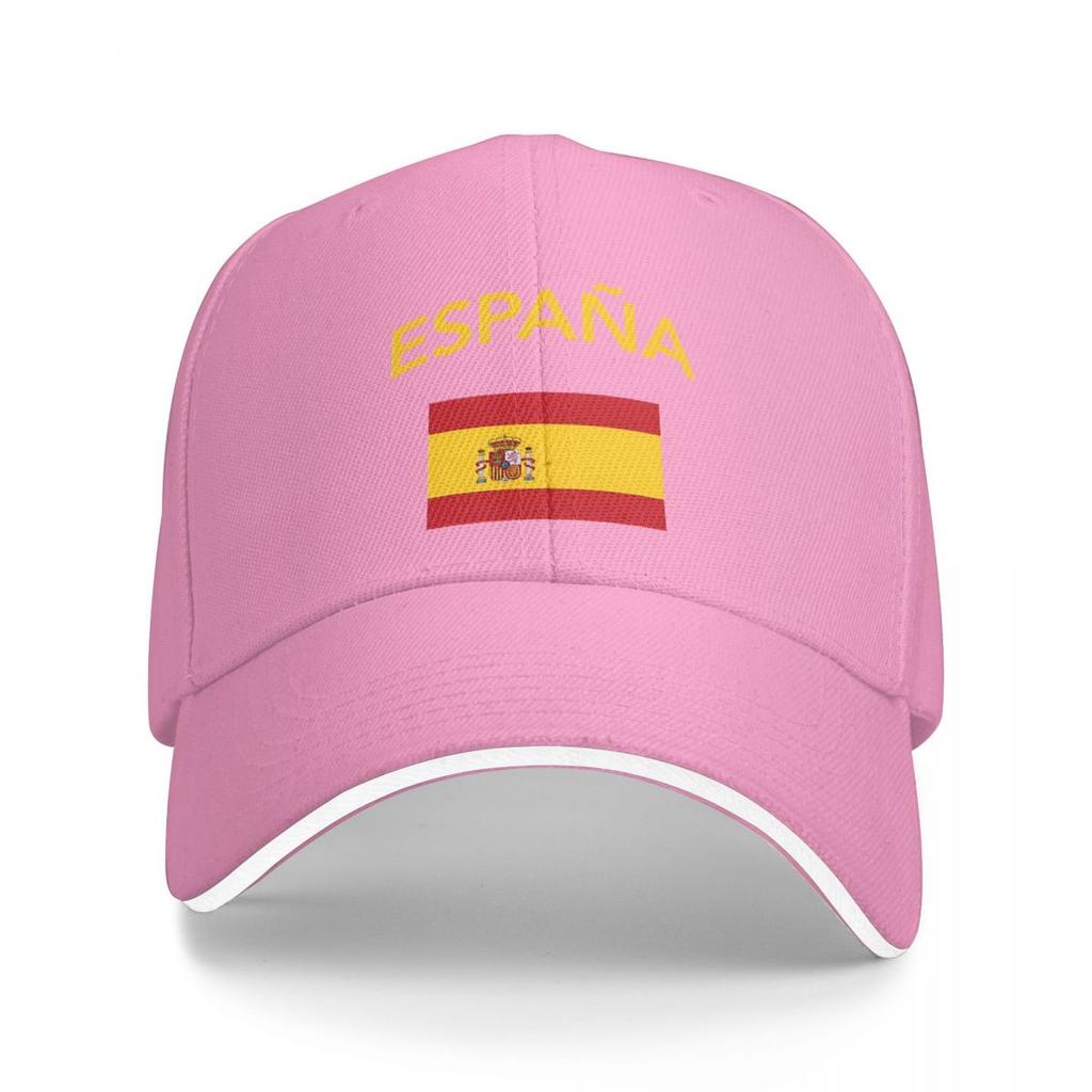 Spain Spanish Flag Casual Baseball Cap Tennis Skate Trucker Hat Summer Wholesale Unisex Women Street Style Baseball Caps