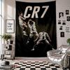Wall TapestryCristiano Ronaldo Art Hanging Cloth Decorative Background Cover for Room Decoration