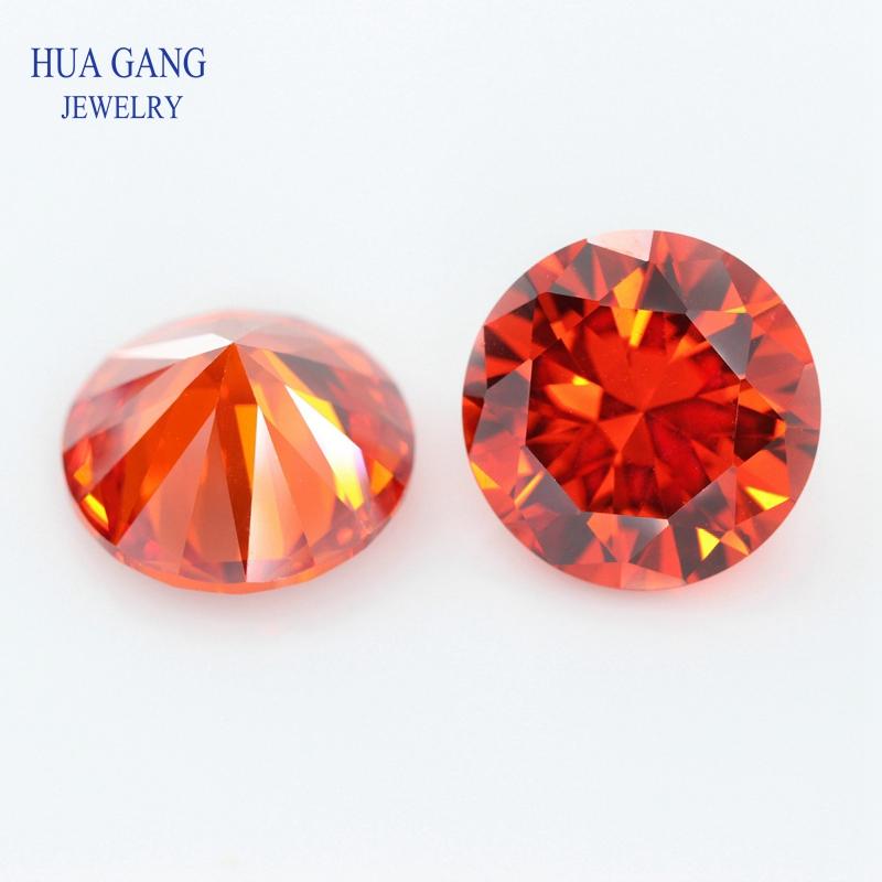 5A Zirkonia Stein Mehrfarbig Runde Form Brillantschliff Lose CZ Steine Synthetische Edelsteine Perlen Für Schmuck 1,0~20mm AAAAA