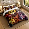Benutzerdefiniertes Namens-Text-Bettwäsche-Set, 3-teilig, Five Nights at Freddy’s 1 Bettbezug 2 Kissenbezüge Weiche Bettwäsche Als Geschenk