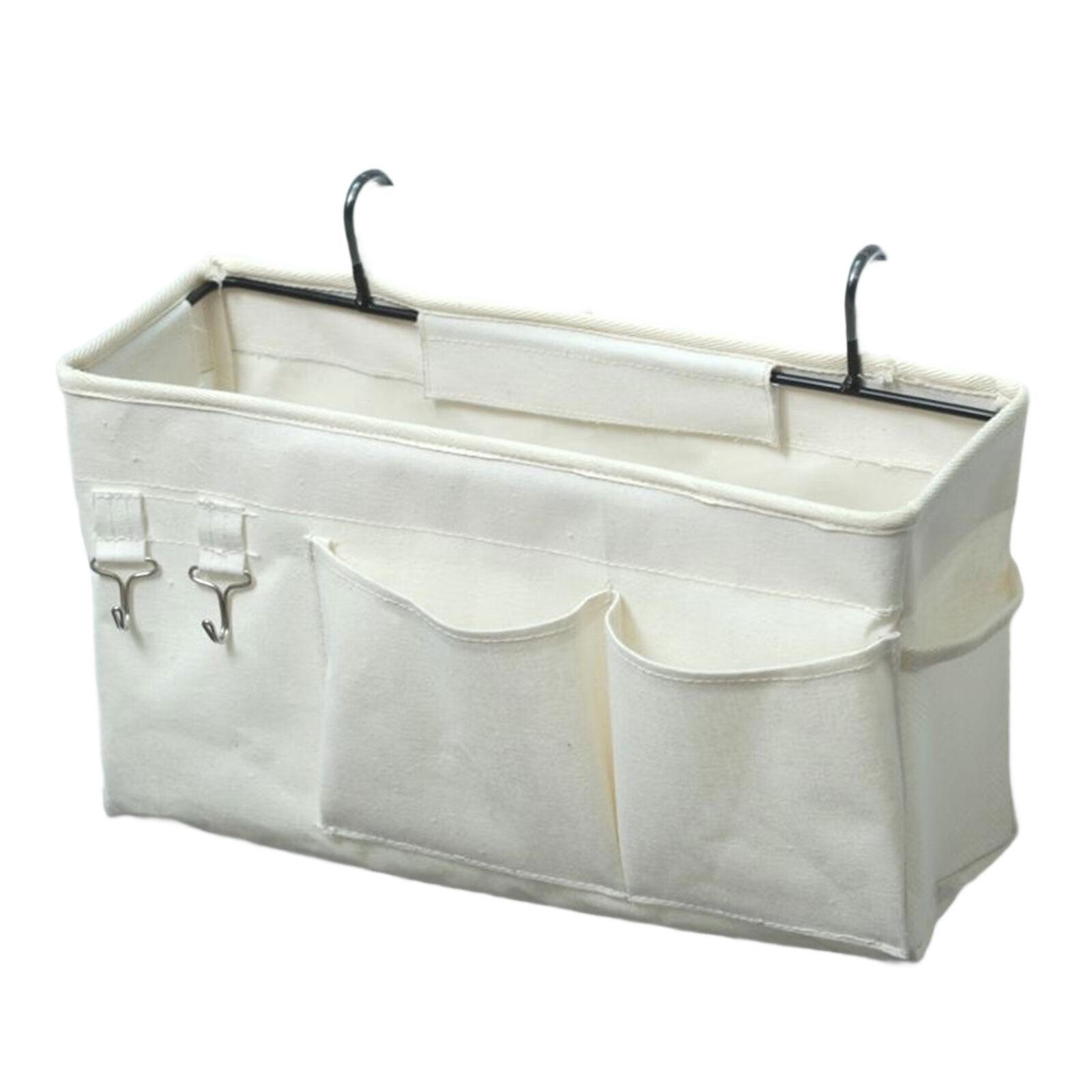 

Сумка для хранения большой вместимости для книг и пультов, хлопок-лен, прикроватный карман-органайзер, аксессуары для студенческого общежития 7