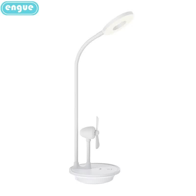 Engu 3-in-1 Fan Desk Lamp with Reading Light